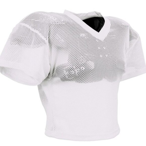 Champro Sports New Gridiron Porthole Mesh Football White Practice Jersey - Picture 1 of 7